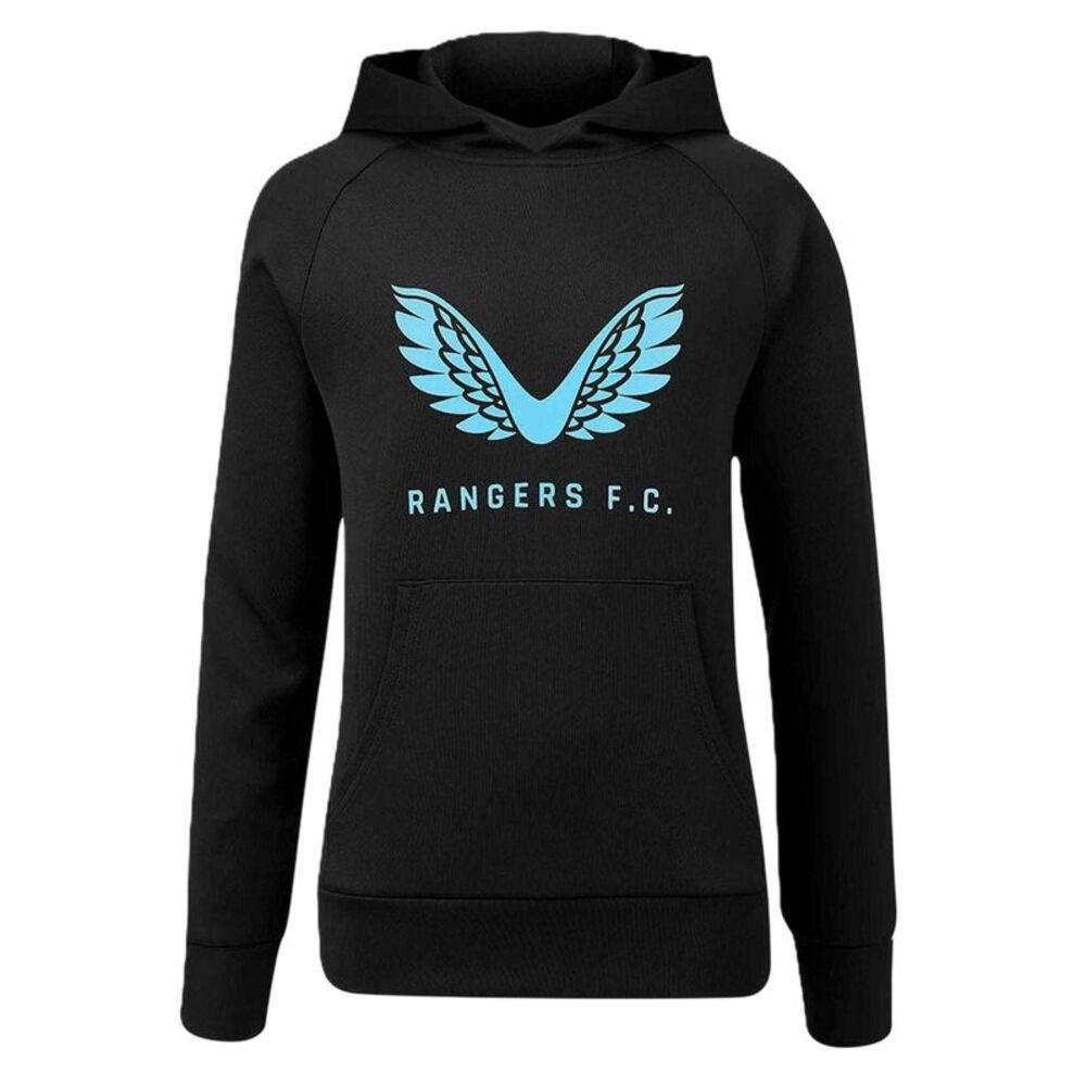 Castore Childrens/Kids Rangers FC Hoodie / Brilliant White